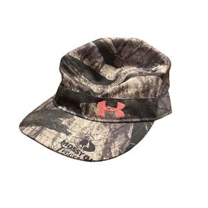 Under Armour x Mossy Oak ladies camp hat adjustable with shirt brim. E4
